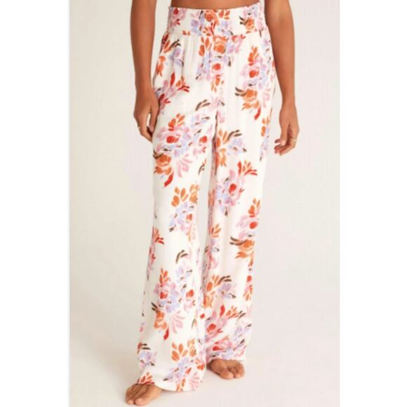 Z Supply Resort Boardwalk Floral Pants Pull on Women Size XS - Picture 1 of 11